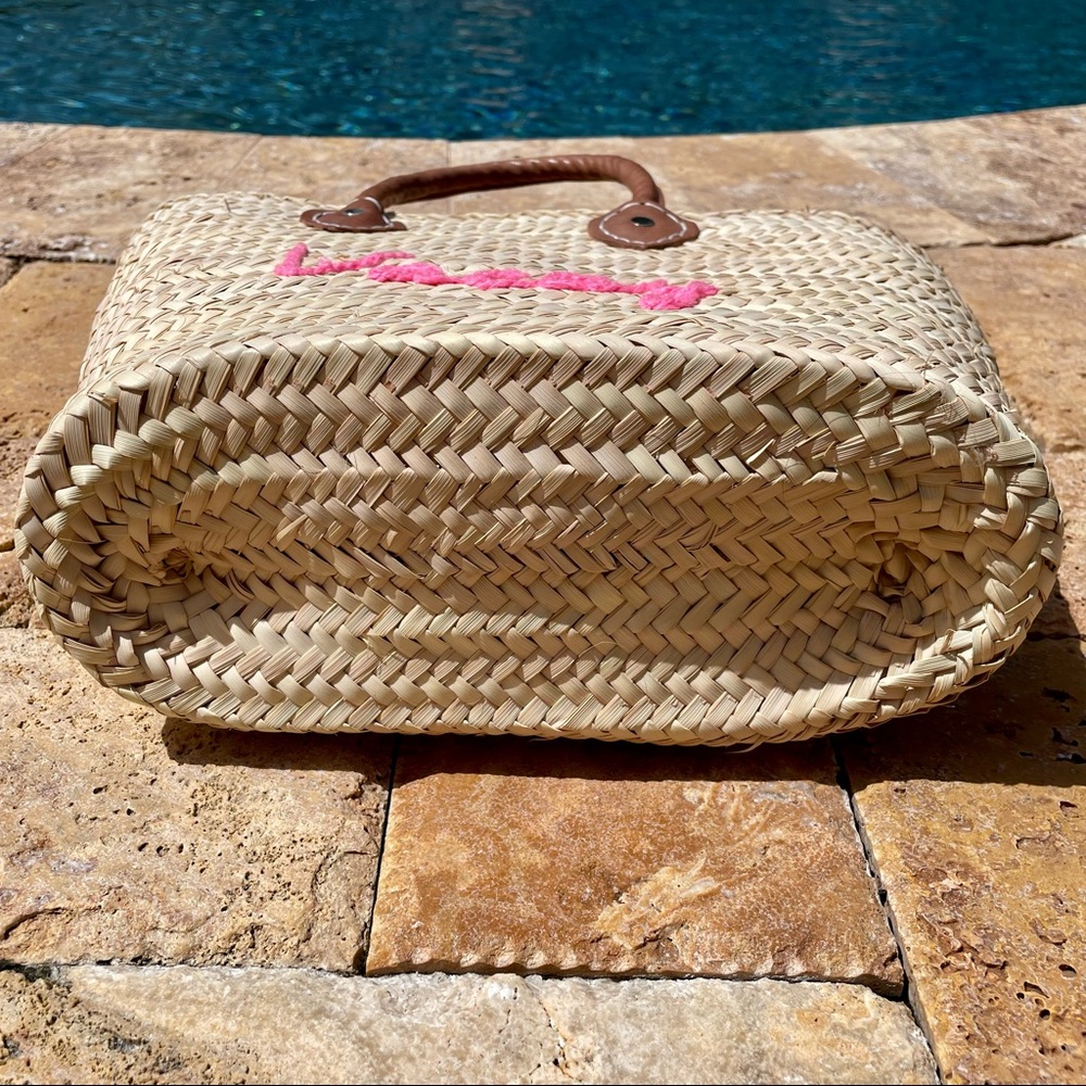 NWOT! Poolside Palm Straw Purse Vacay - Picture 6 of 6